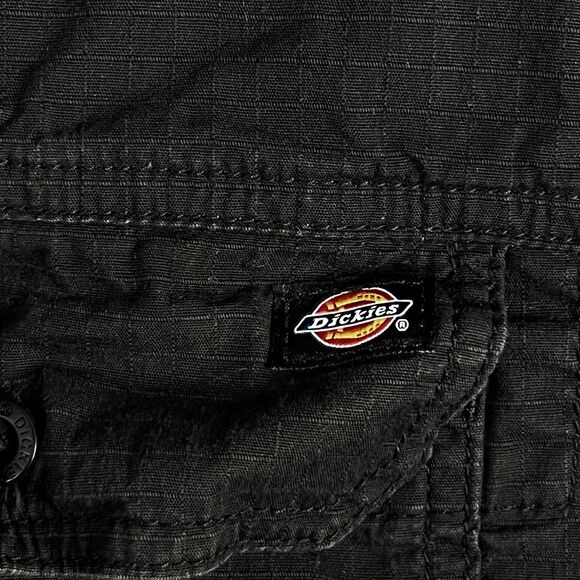 Dickies Mens XL Black Relaxed Fit Button Up Work Shirt Utility Durable Casual - Picture 5 of 14